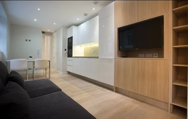 Hampstead apartment with a fitted kitchen and living space